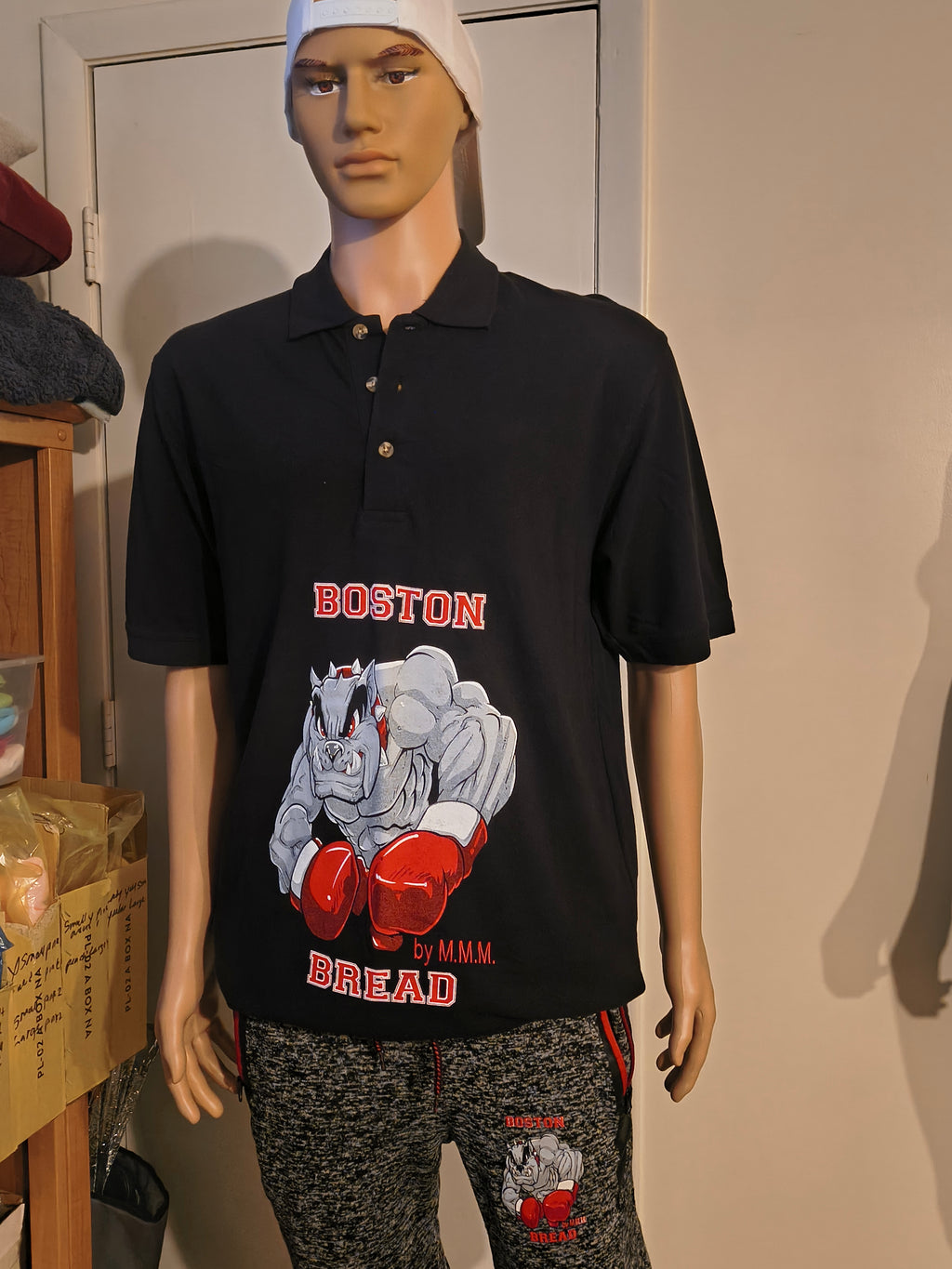 BLACK (O.G.) BOSTON BREAD POLO