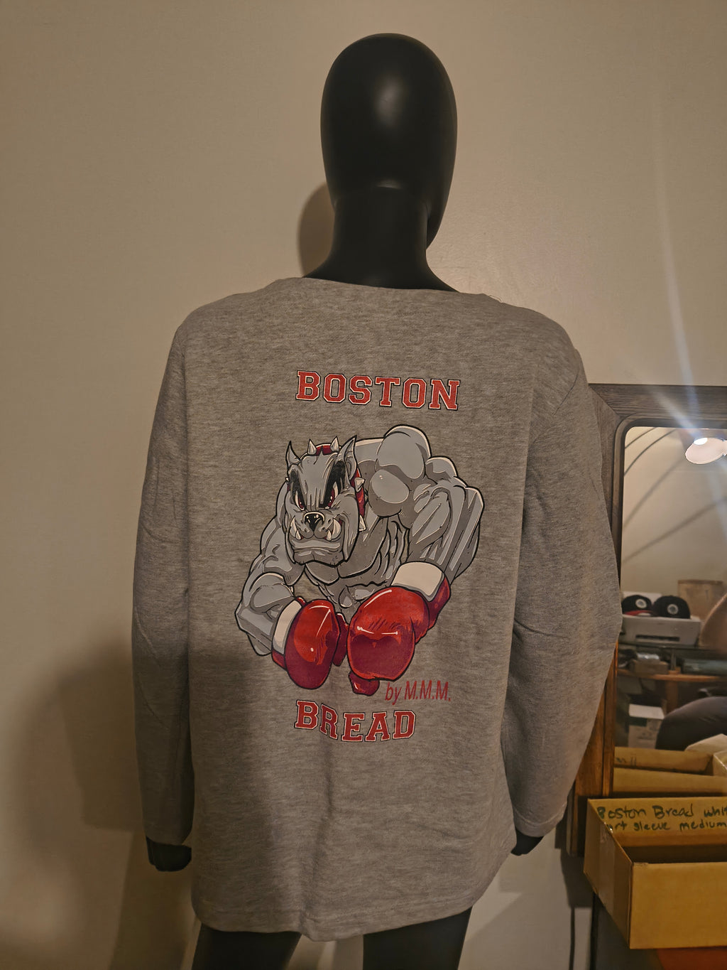 GREY (O.G.) V-NECK BOSTON BREAD SWEATER