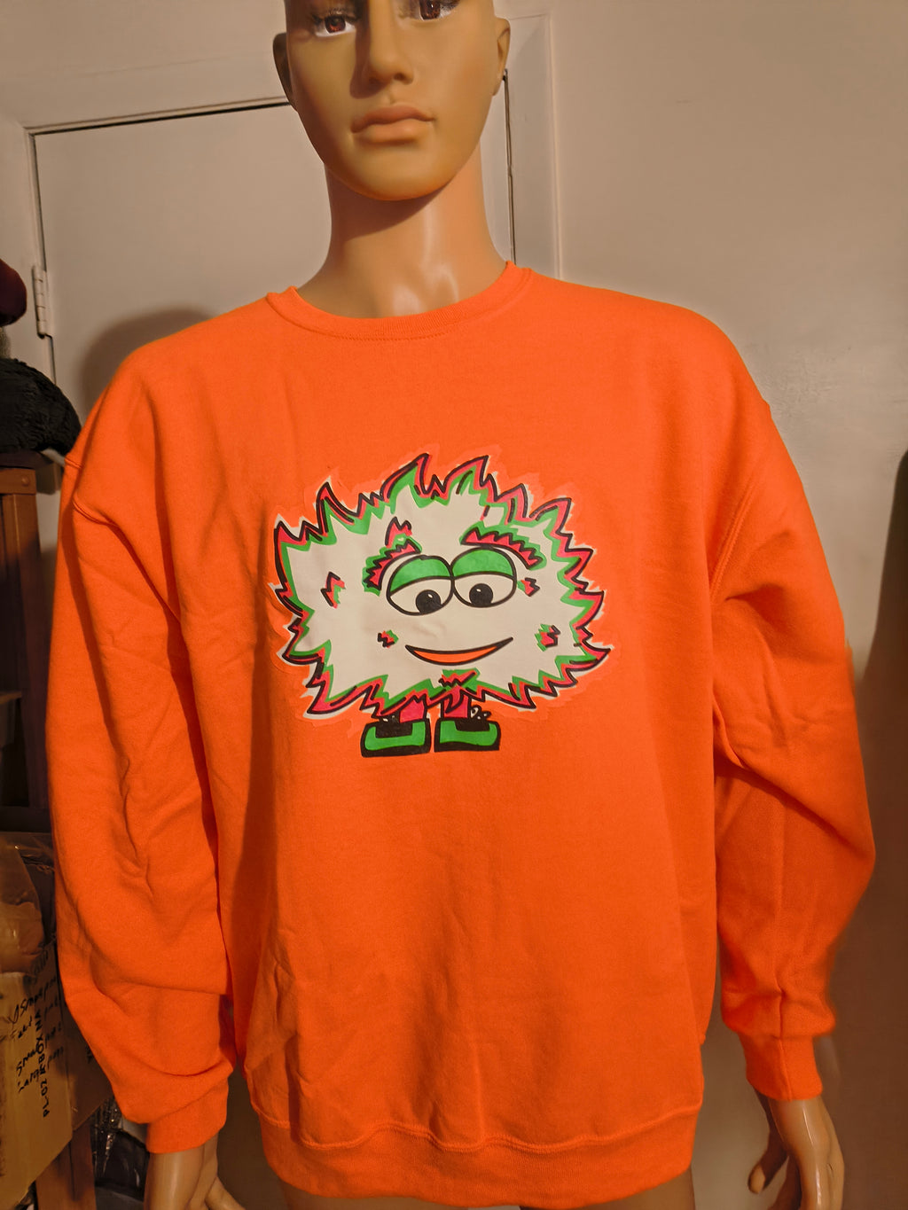 ORANGE  GREAN  MONSTARR  SWEATER
