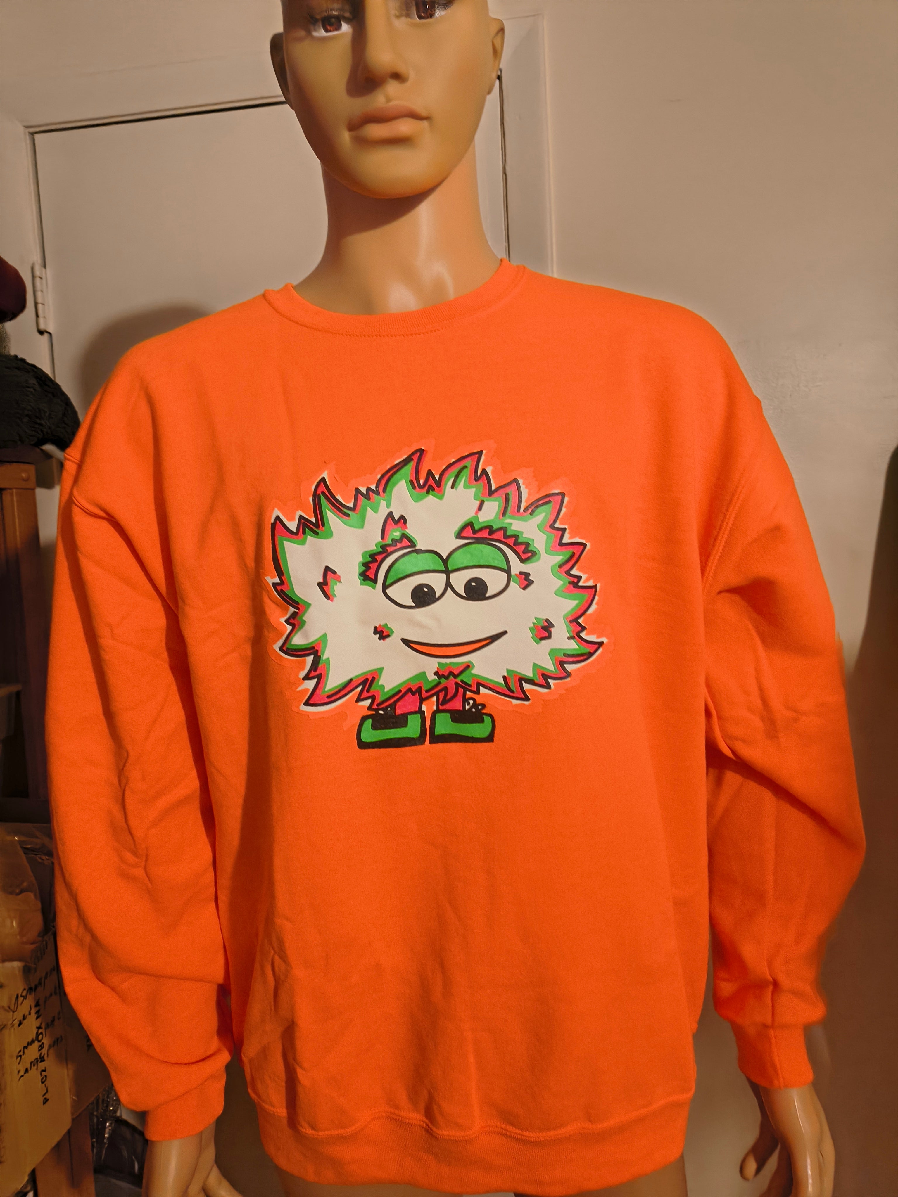 ORANGE  GREAN  MONSTARR  SWEATER