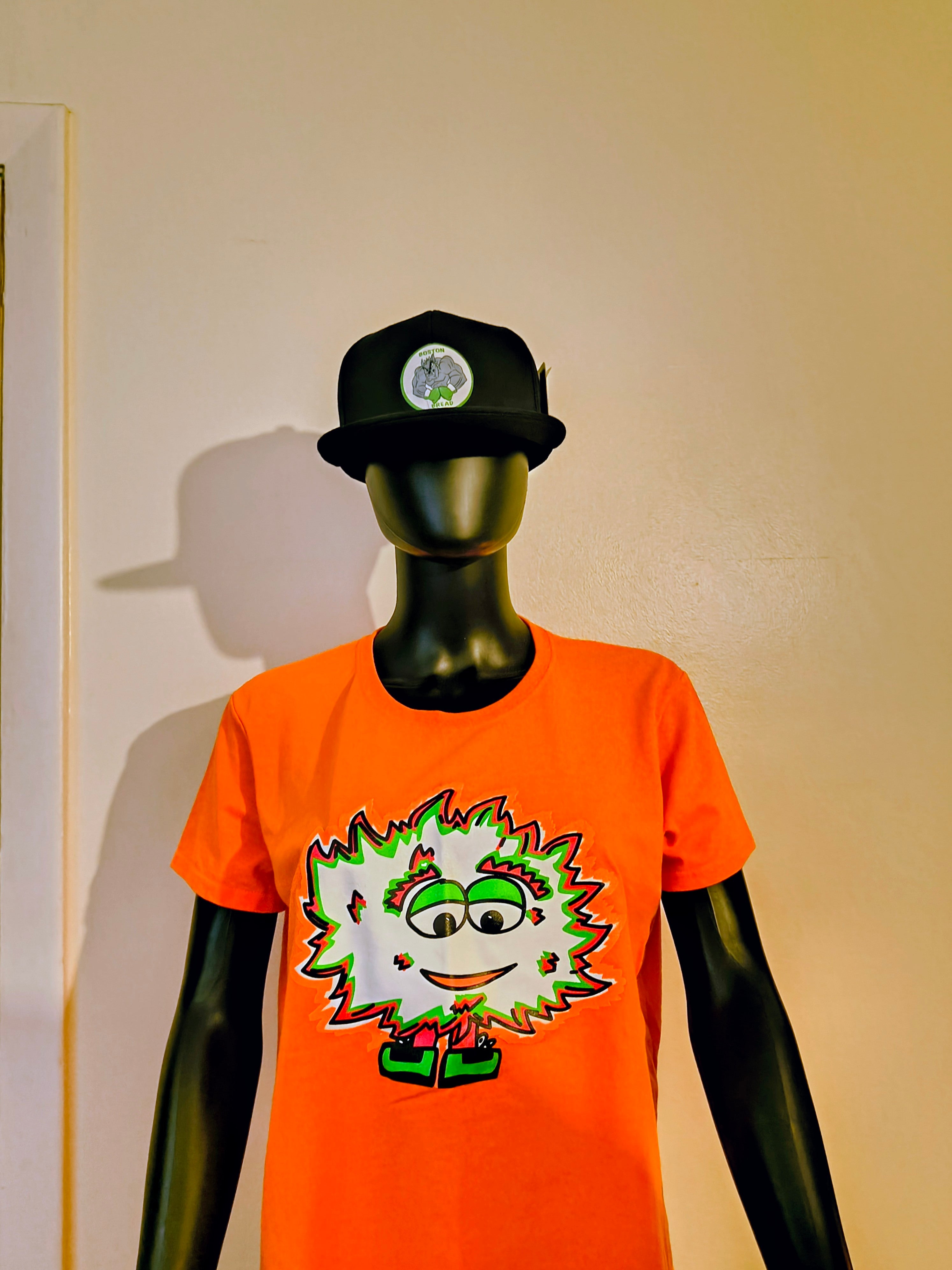 ORANGE GREAN MONSTARR SHIRT